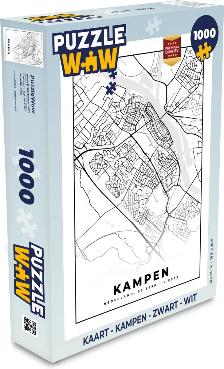 PuzzleWow Kampen Legpuzzel 1000 Stuks
