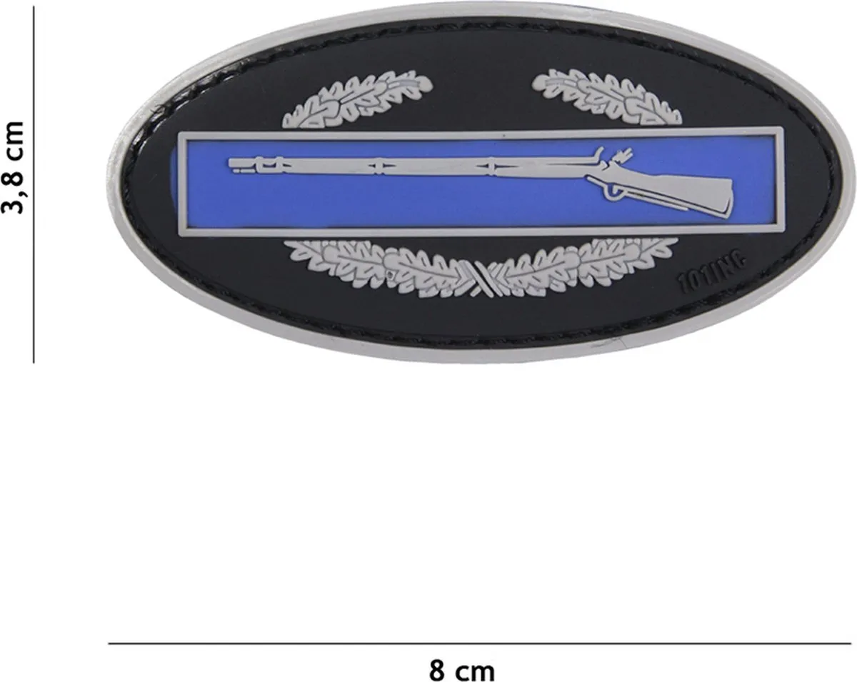 101 Inc Embleem 3D PVC Infantry Blauw