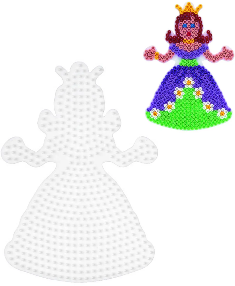 Hama Strijkkralen Grondplaat Prinses - Blauw