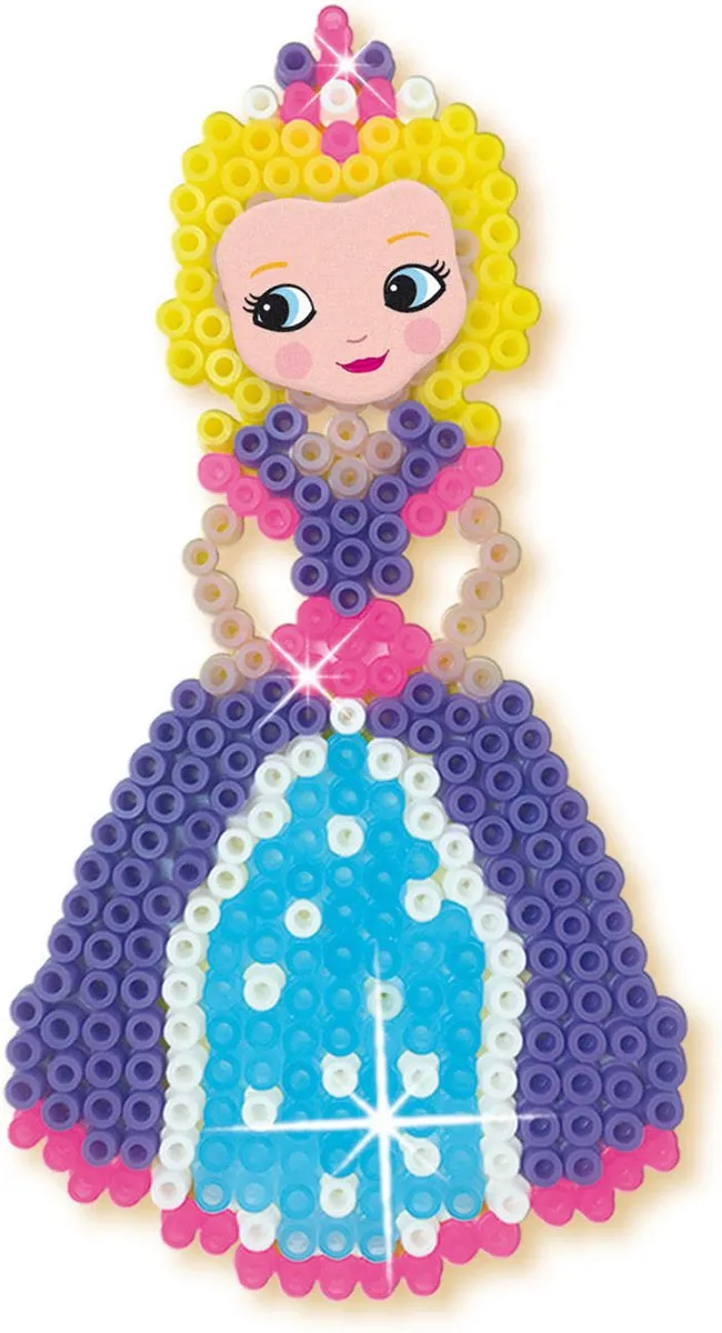 Hama Strijkkralen Grondplaat Prinses - Blauw