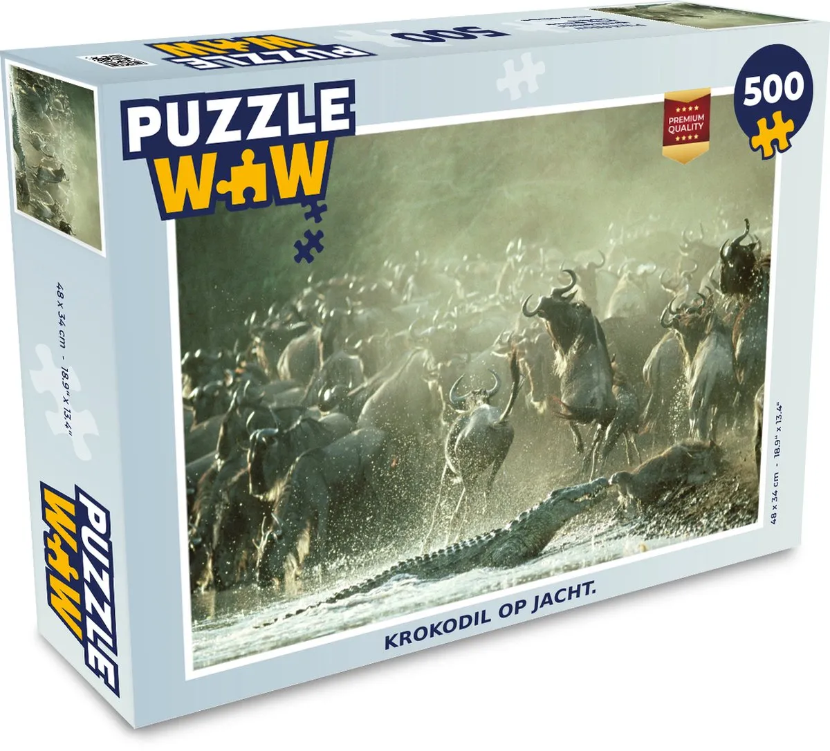PuzzleWow Reptielen Legpuzzel 500 Stuks