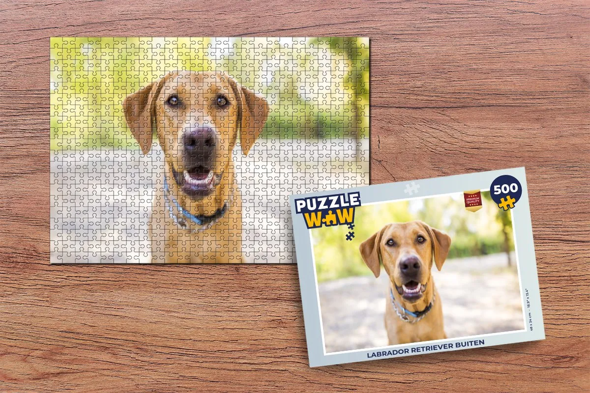 PuzzleWow Labrador Retriever Legpuzzel 500 Stuks - Multicolor