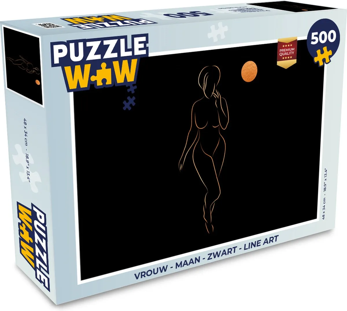 PuzzleWow Maan Legpuzzel 500 Stuks