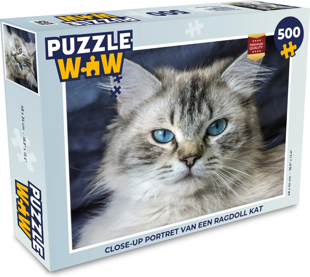 PuzzleWow Ragdoll Kat Legpuzzel 500 Stuks
