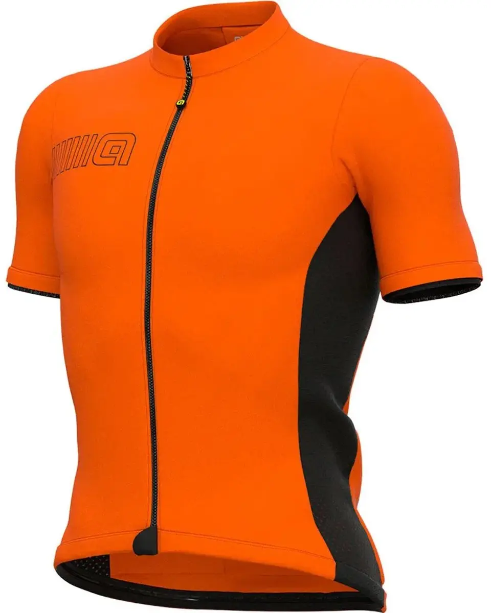 Alé Color Block Wielertrui Korte Mouw - Oranje/Zwart - L - afbeelding 6 van 6