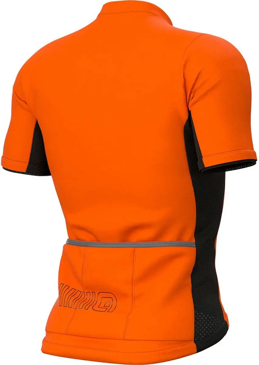 Alé Color Block Wielertrui Korte Mouw - Oranje/Zwart - L - afbeelding 2 van 6