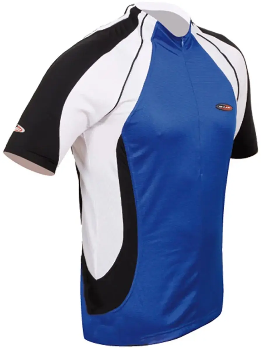 Massi Vulcan Korte Mouw Wielertrui Blauw L Man