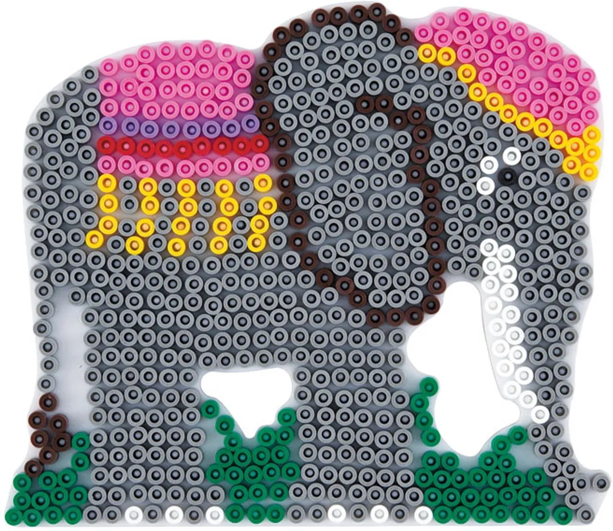 Hama Strijkkralen Grondplaat Olifant - Wit - afbeelding 2 van 5