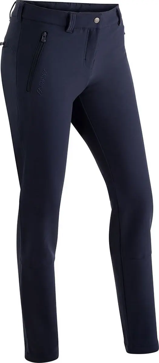 Maier Sports Helga Slim Stretchbroek Dames, blauw Maat EU 46 (Regular)