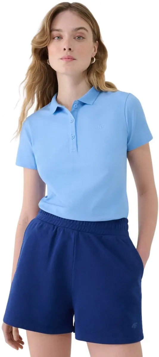 4F T-shirt Dames Poloshirt Denim