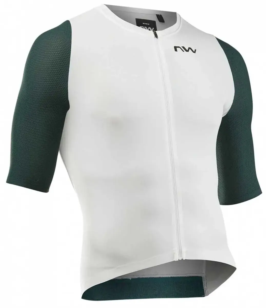 Northwave Extreme Evo Korte Mouw Wielertrui Groen,Wit L Man