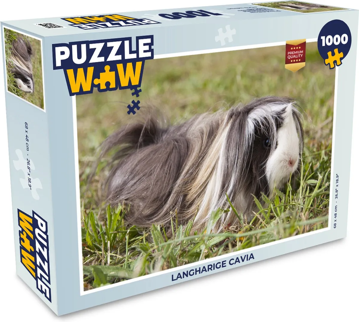 PuzzleWow Legpuzzel Langharige cavia 1000 Stuks