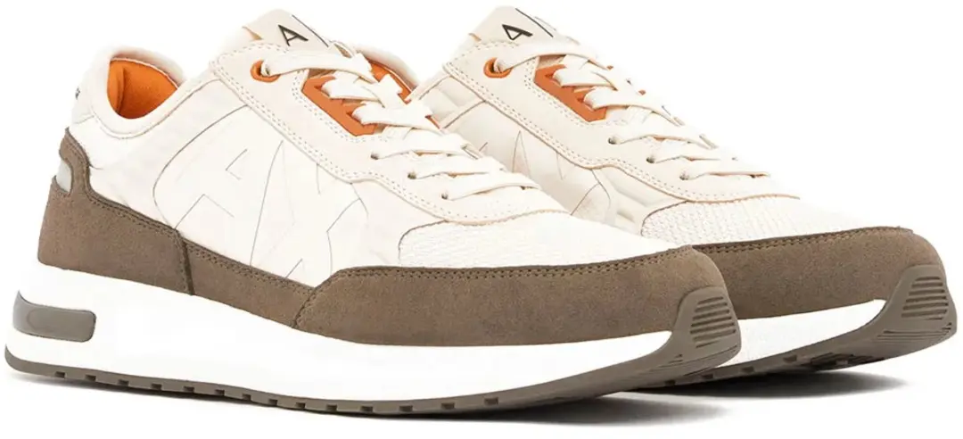 Armani Exchange Style Logo Schoenen - Cream/Major Brown - 43 - afbeelding 2 van 4
