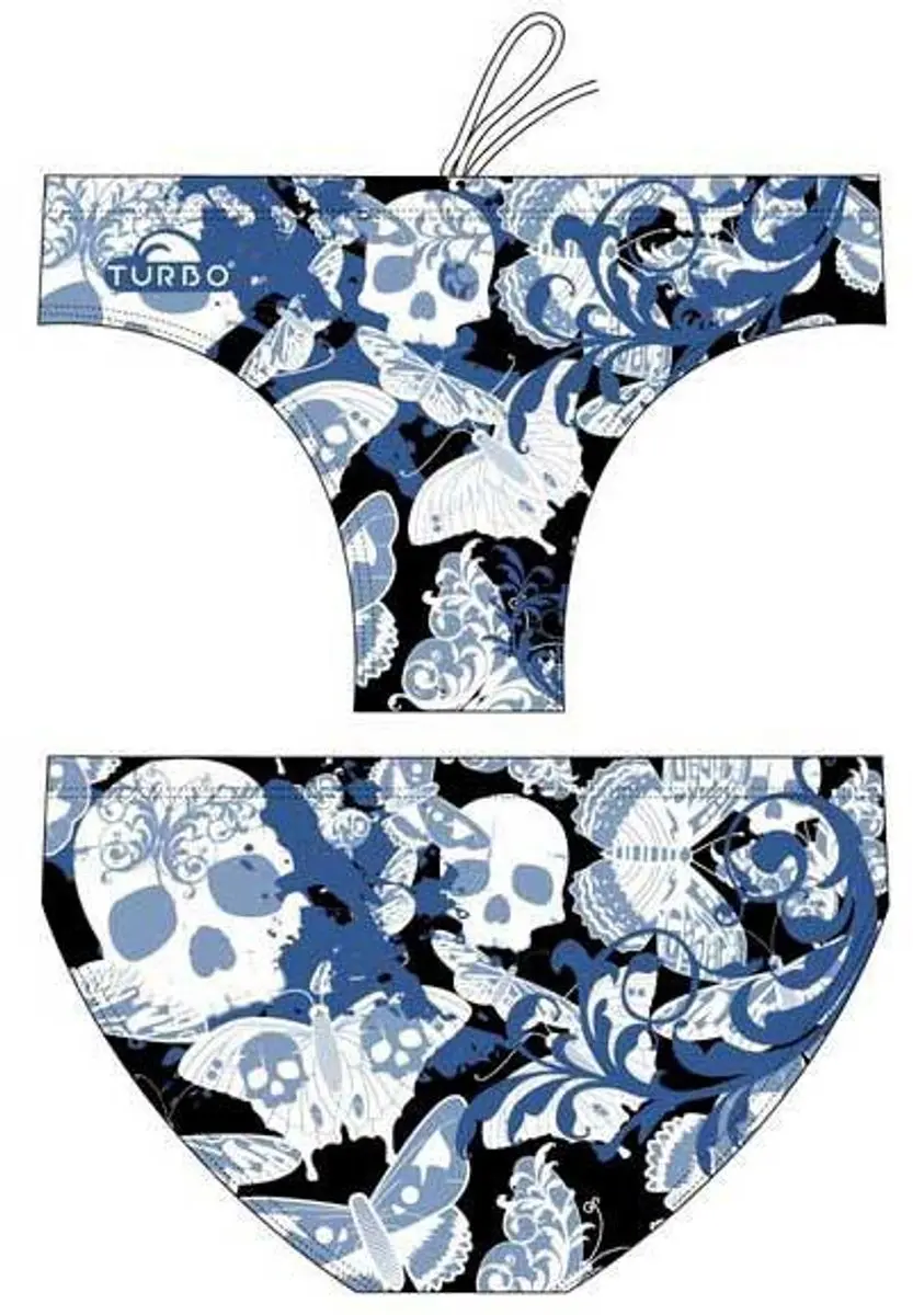 Turbo Skull Butterflyers Zwemslip Blauw 4XL Man