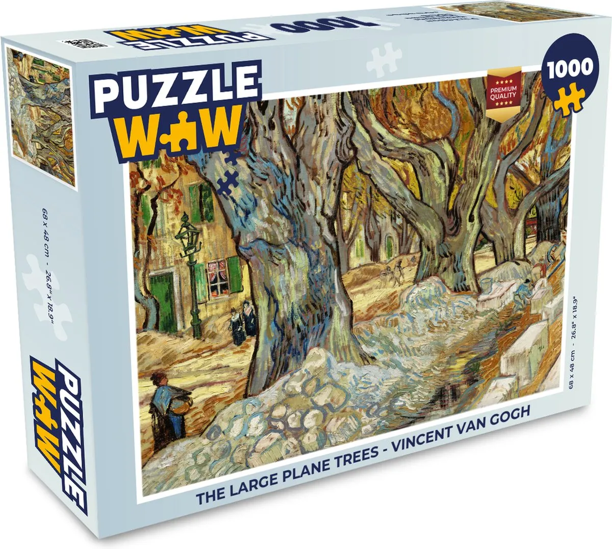 PuzzleWow Vincent van Gogh The Large Plane Trees Legpuzzel 1000 Stuks