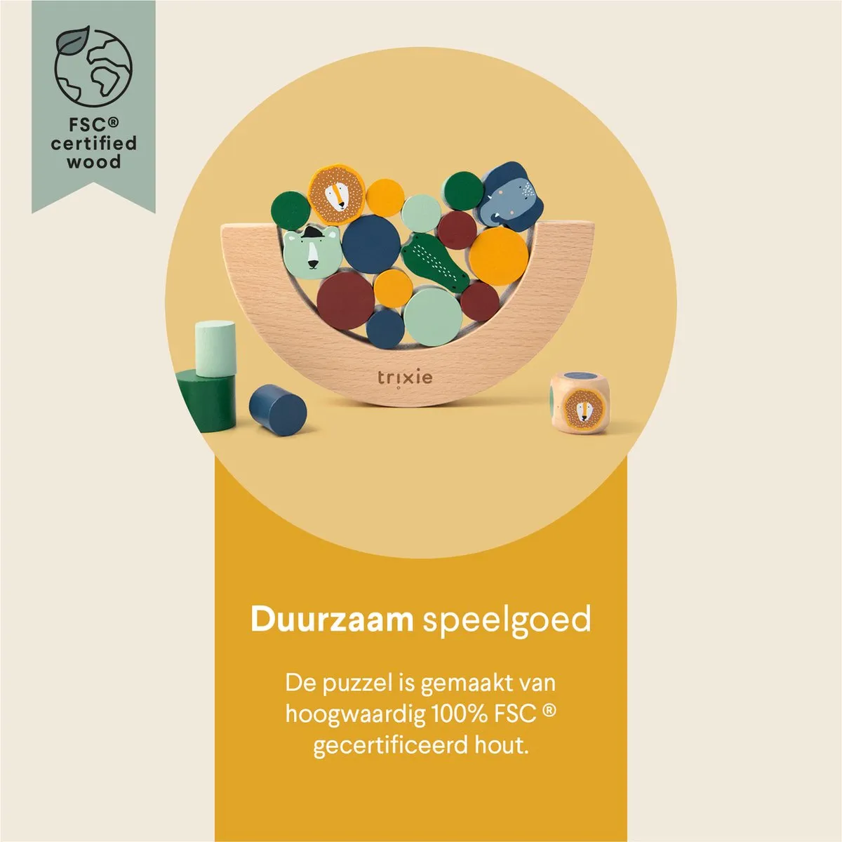 Trixie Balanceerspel 36-186 - Houten Gezelschapsspel - 1-2 Spelers