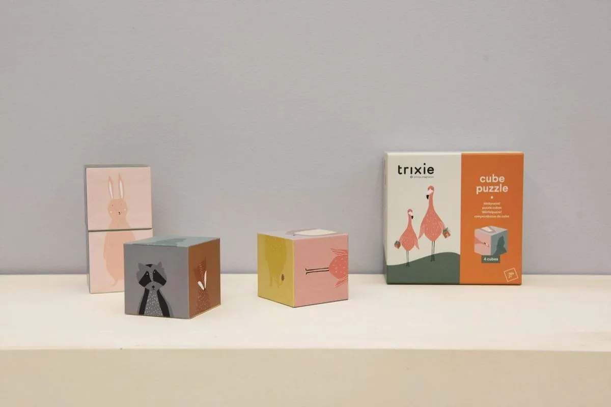 Trixie Blokpuzzel Dierenfiguren 8-delig - Multi