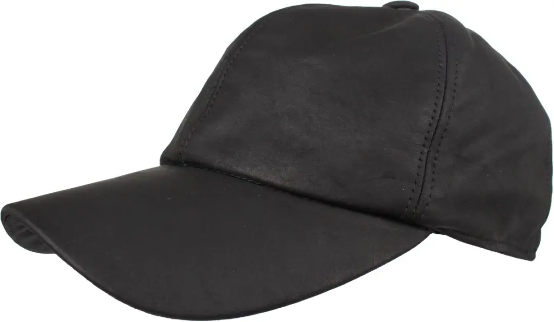 HORKA BASEBALLCAP NAPPA LEER XL Zwart