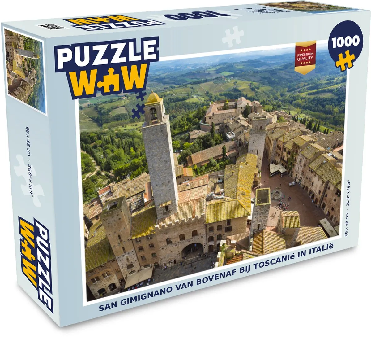 PuzzleWow San Gimignano Legpuzzel 1000 Stuks