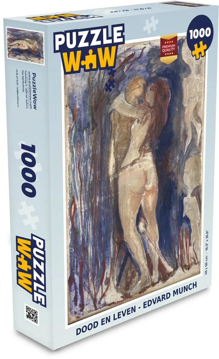 PuzzleWow Edvard Munch Legpuzzel 1000 Stuks