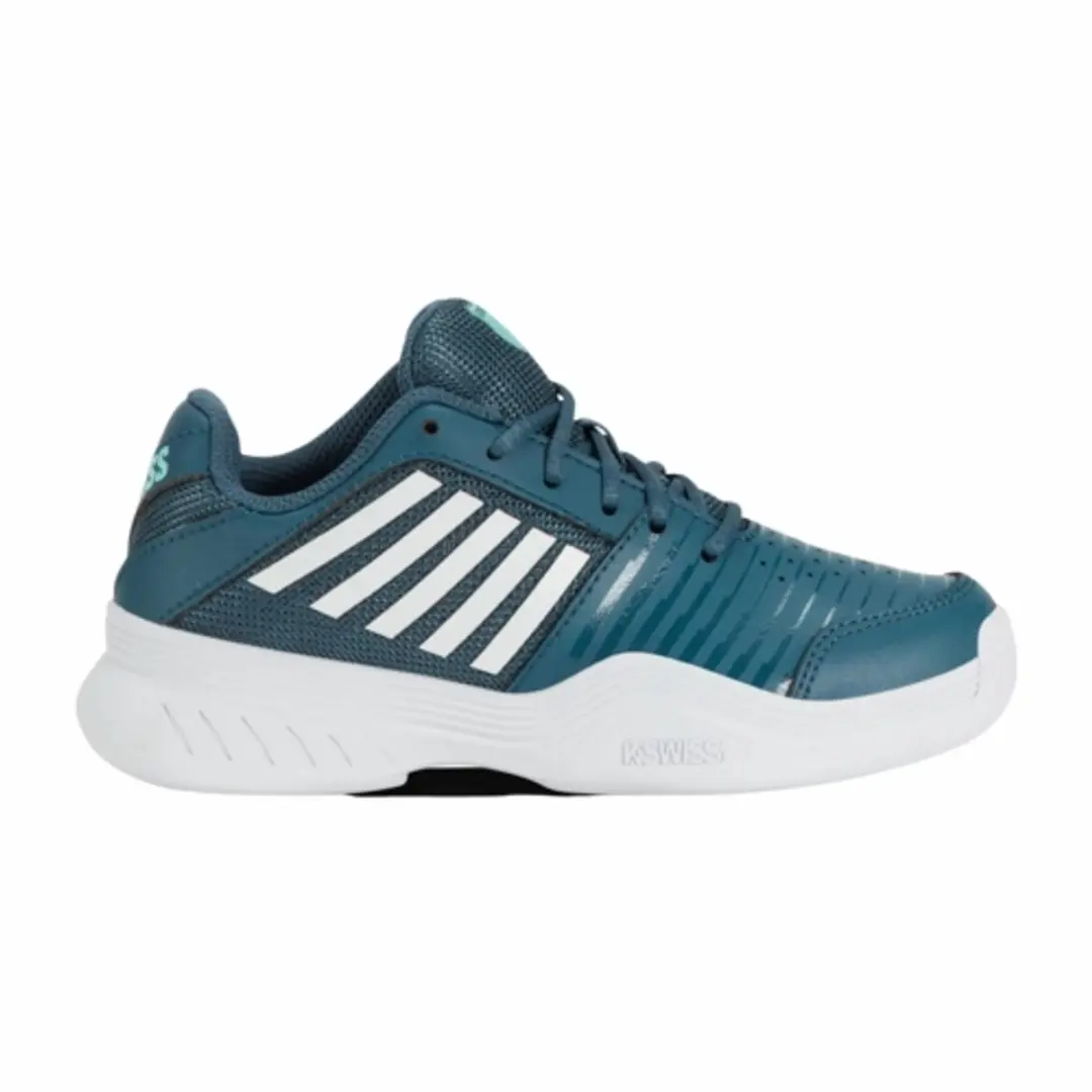 Tennisschoen K-Swiss Kids Court Express Carpet Indian Teal White Aqua Splash-Sch