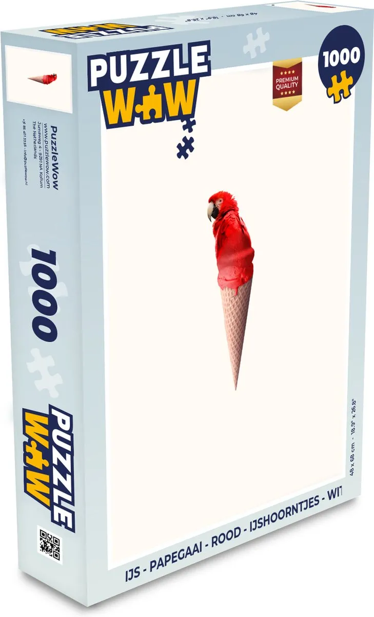 PuzzleWow IJs Papegaai Legpuzzel 1000 Stuks
