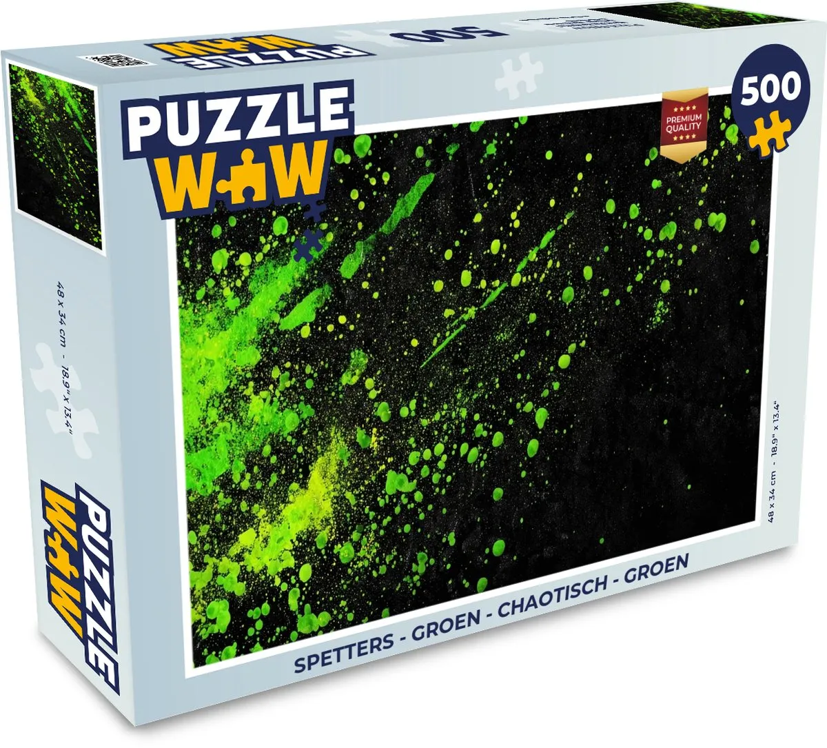 PuzzleWow Spetters Legpuzzel 500 Stuks - Groen