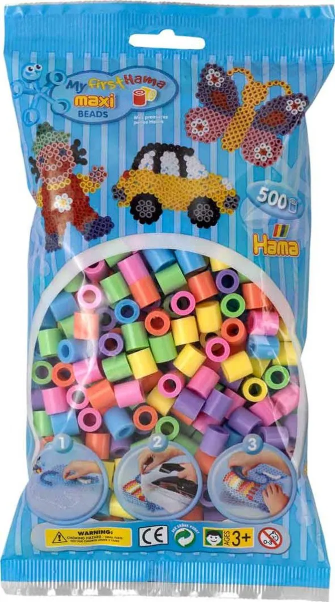 Hama Maxi Strijkkralen Pastel Mix