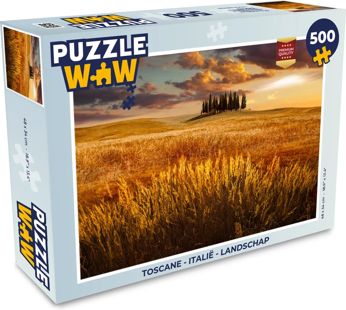 PuzzleWow Toscane Legpuzzel 500 Stuks