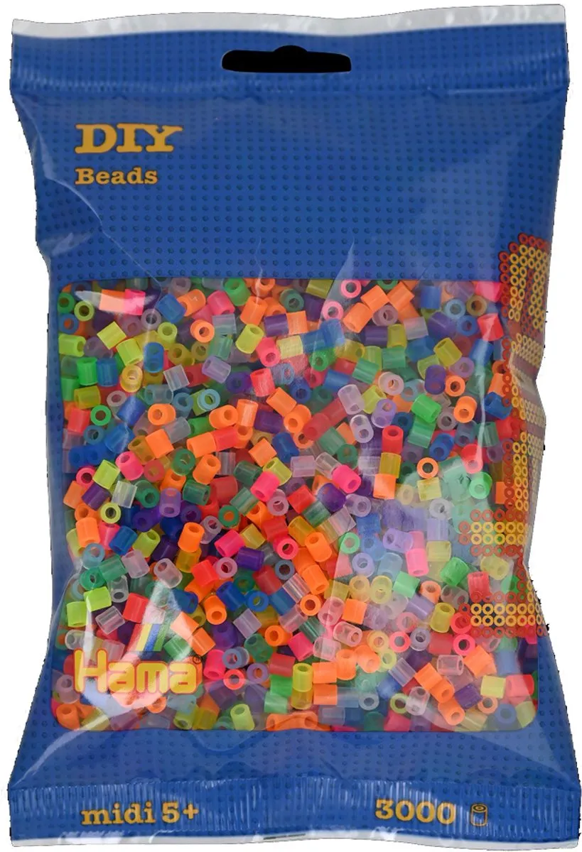 Hama Transparante Strijkkralen 3000 Stuks - Multicolor - afbeelding 2 van 3