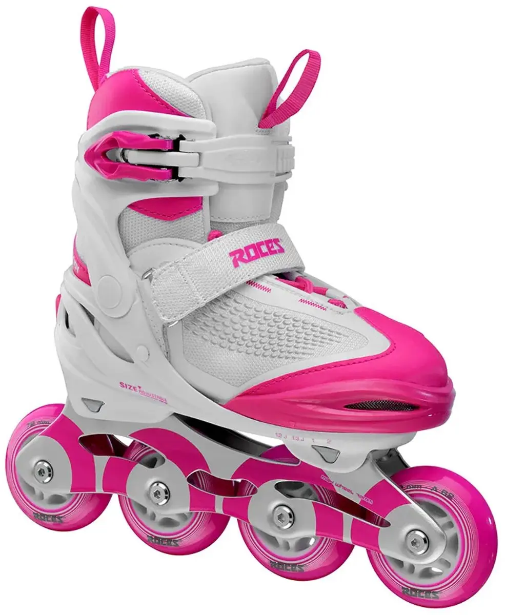 Roces Moody X TIF Girl Kinder Inline Skates - Wit Roze - afbeelding 6 van 6