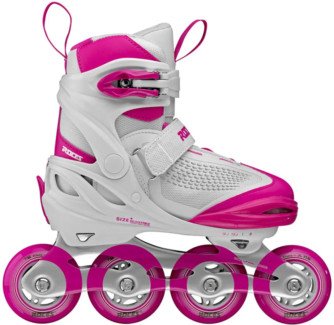 Roces Moody X TIF Girl Kinder Inline Skates - Wit Roze - afbeelding 2 van 6