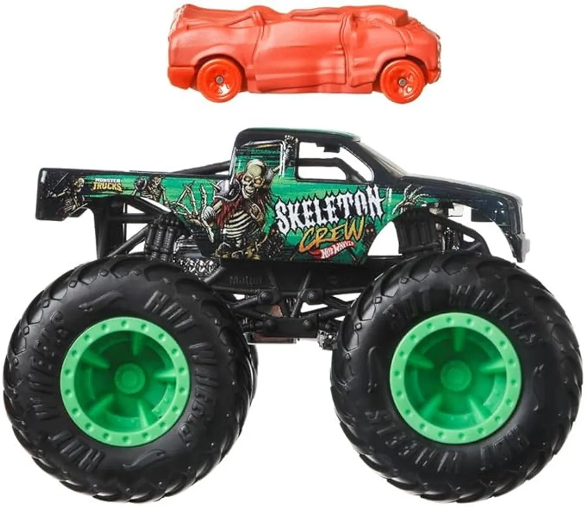 Hot Wheels Monster Jam Truck Skeleton Crew GRH81 - 9cm - Meerkleurig
