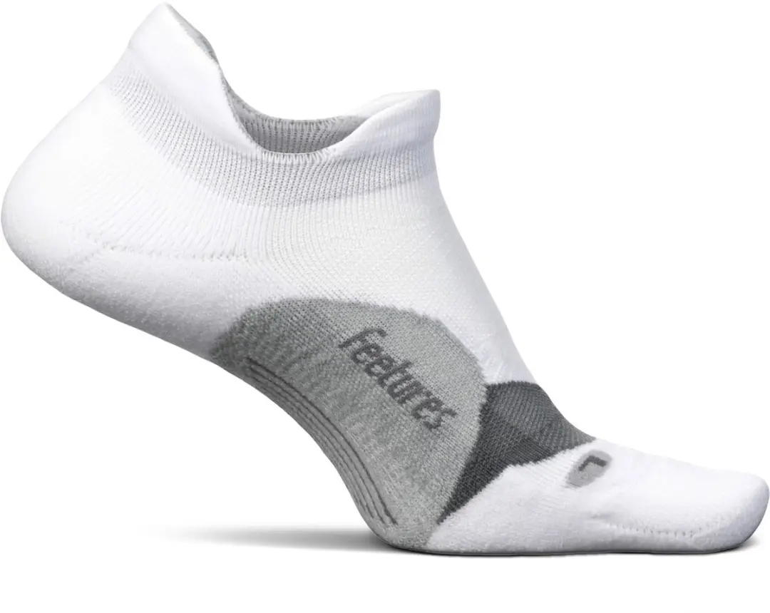 Feetures Elite Light Cushion No Show Tab Sokken - Wit