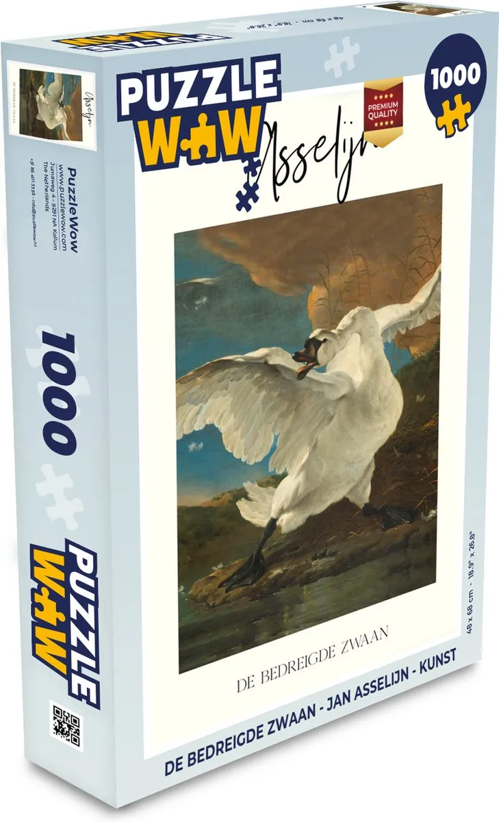 PuzzleWow De bedreigde zwaan Legpuzzel 1000 Stuks