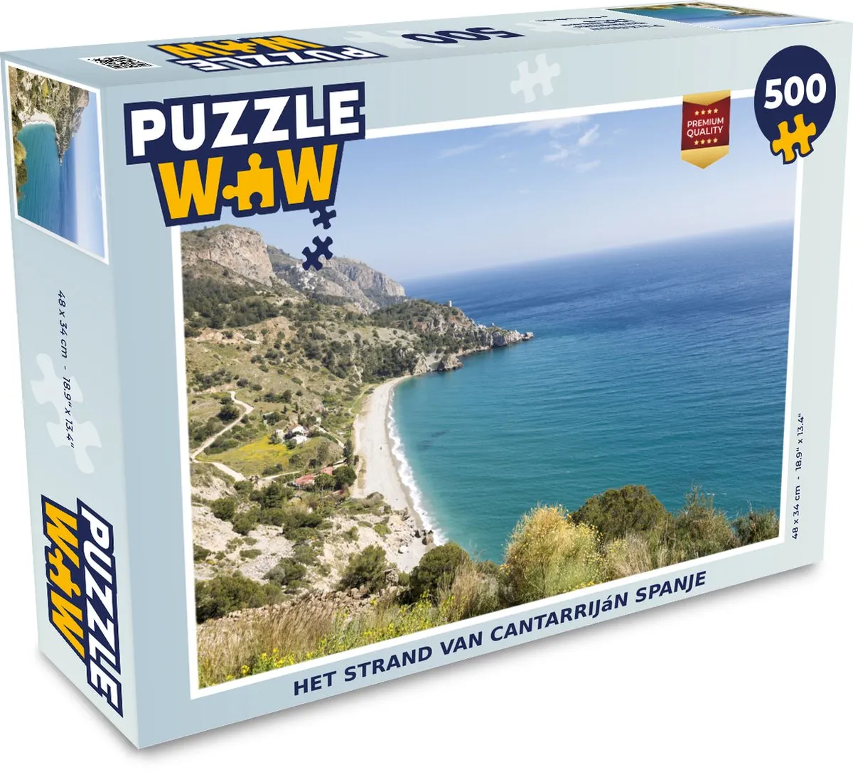 PuzzleWow Legpuzzel Het Strand van Cantarriján