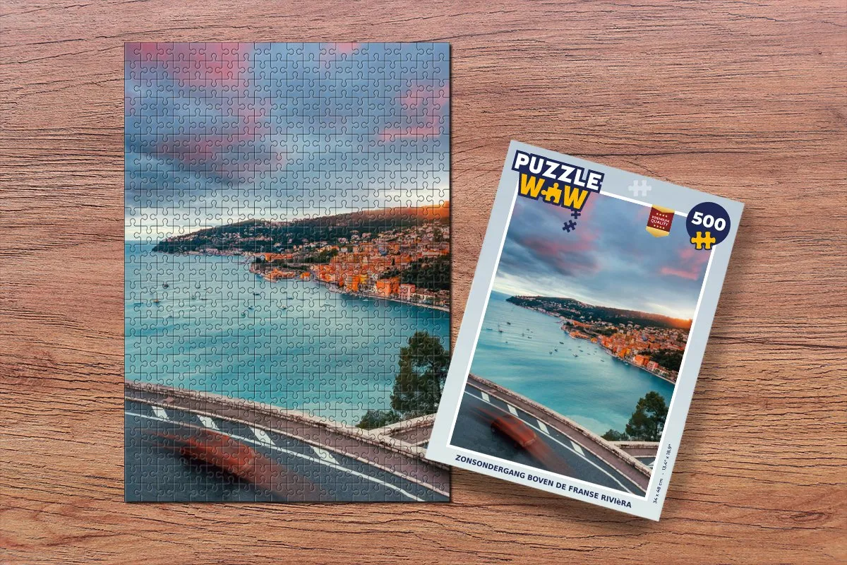 PuzzleWow Kust Legpuzzel 500 Stuks - Multicolor