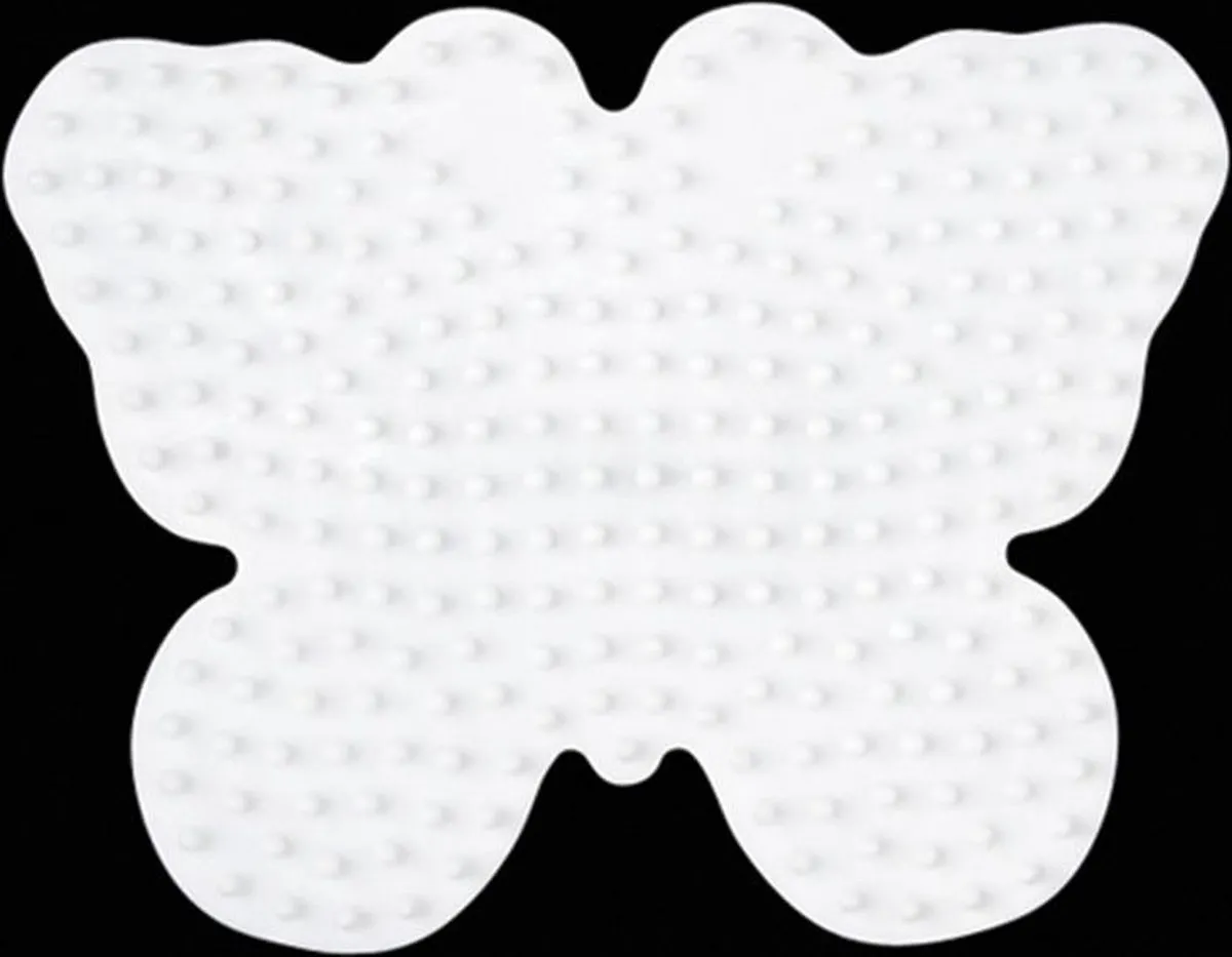 Hama Vlinder Strijkkralen Grondplaat 10,5x8cm - Wit