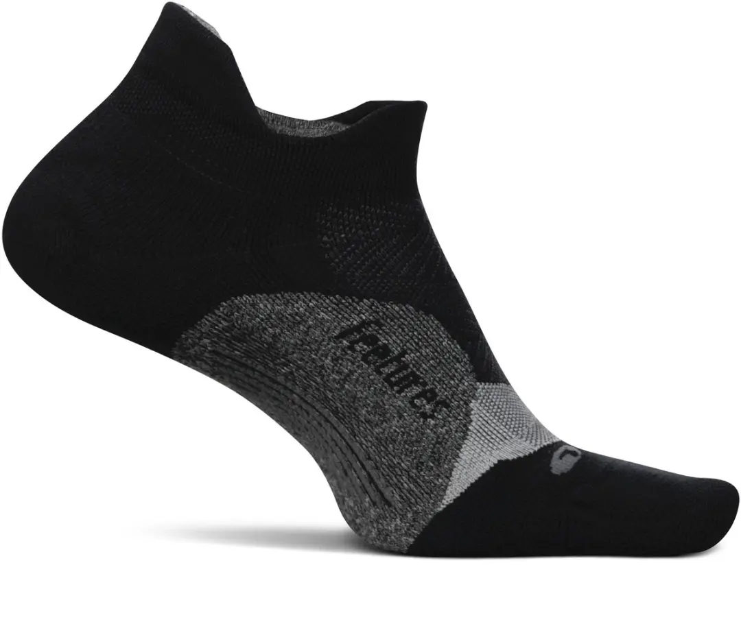 Feetures - Elite Light Cushion No Show Tab - Black - Small (34-37)