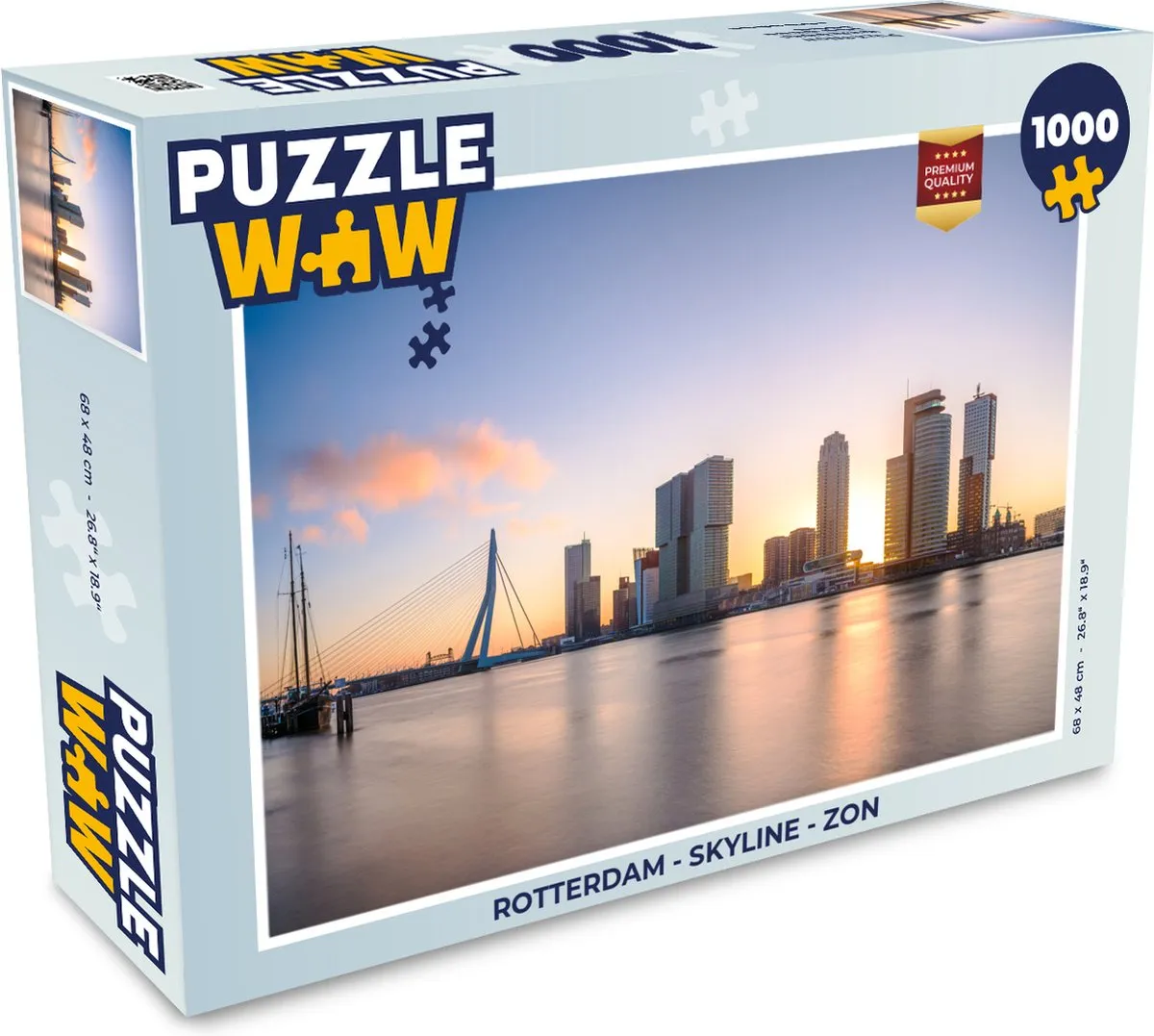 PuzzleWow Rotterdam Skyline Legpuzzel 1000 Stuks