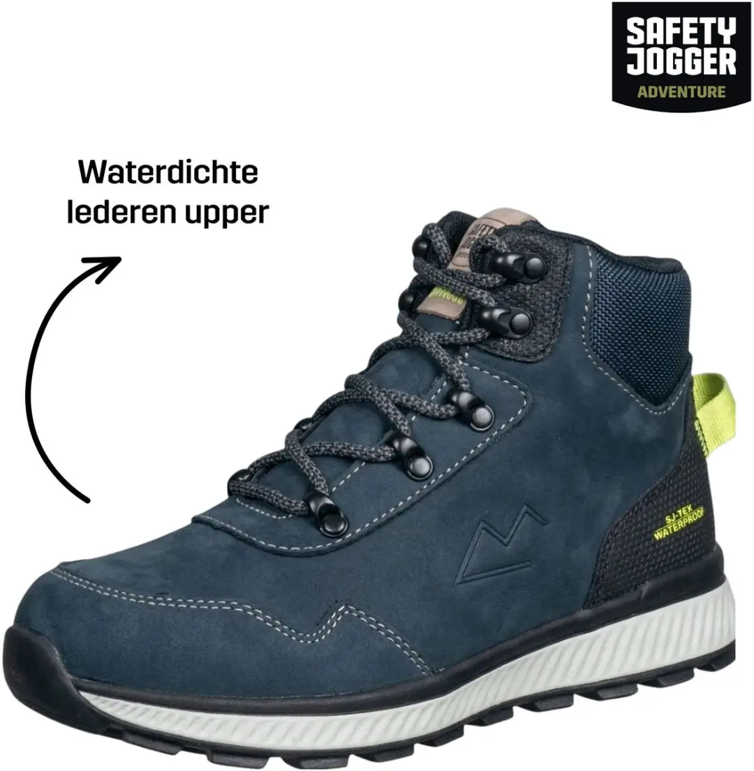 Nordtrail Street Junior Hoge KinderWandelschoen Waterproof met extra grip Blauw - Maat 34 - afbeelding 3 van 5