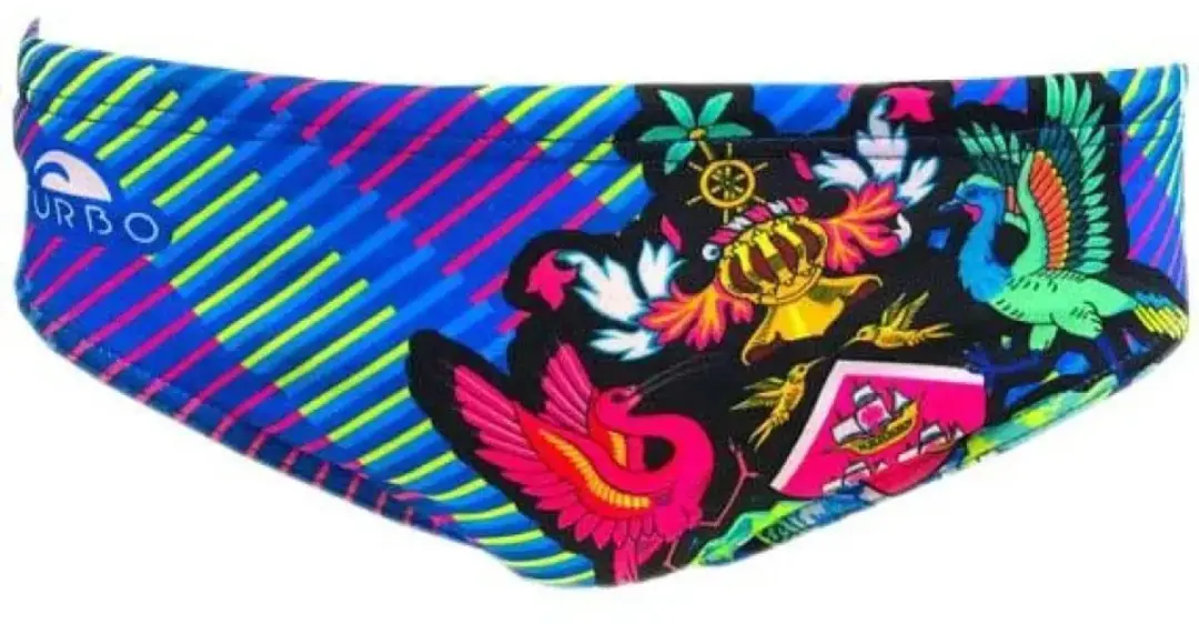 Turbo Emblem Zwemslip Veelkleurig 3XL Man