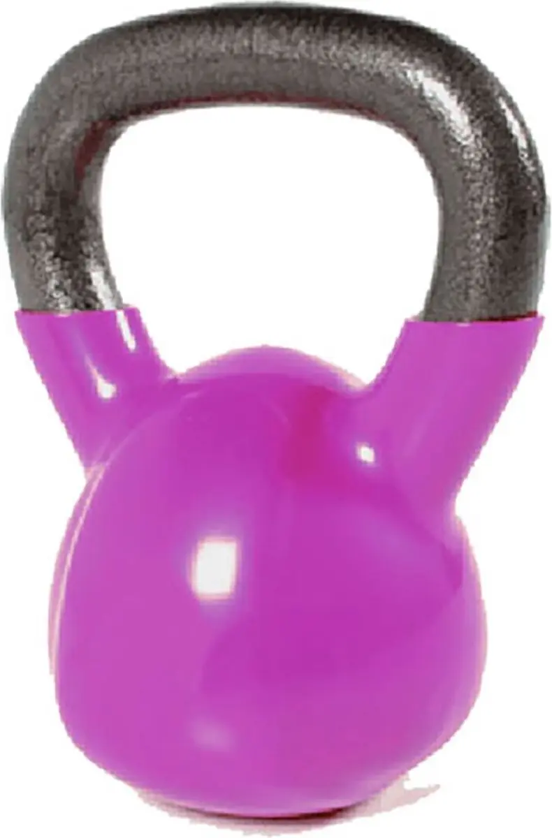 Olive Vynil 16kg Kettlebell Paars 16 kg
