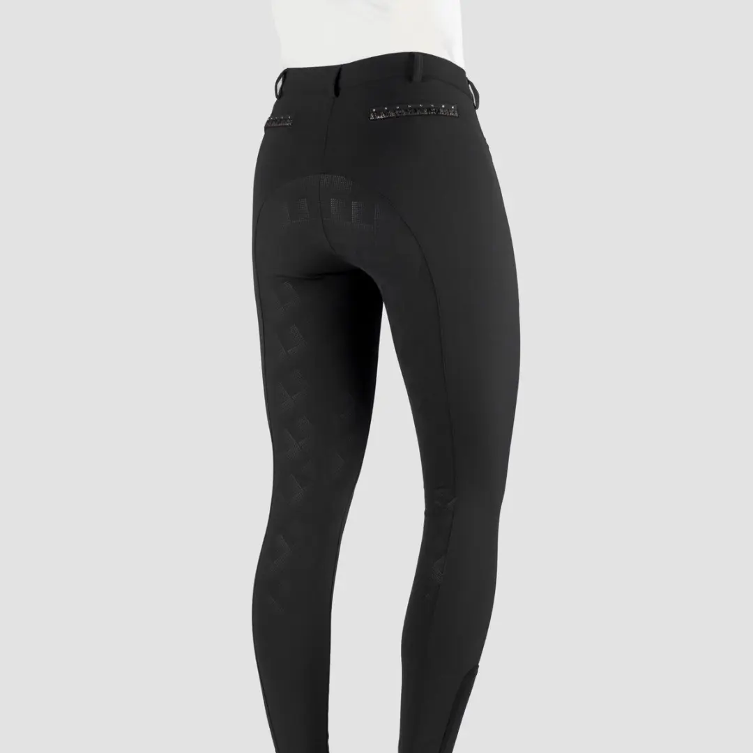 Horka Alexa Rijbroek Full Grip Kids - Zwart - 140 - afbeelding 2 van 6