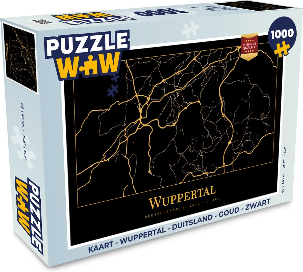PuzzleWow Wuppertal Legpuzzel 1000 Stuks