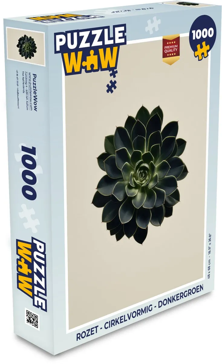 PuzzleWow Rozet Cirkelvormig Legpuzzel 1000 Stuks
