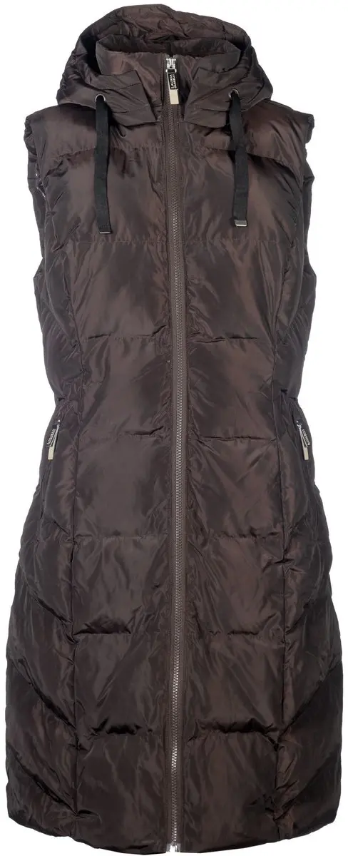 Hkm Lange bodywarmer maat xl dark brown