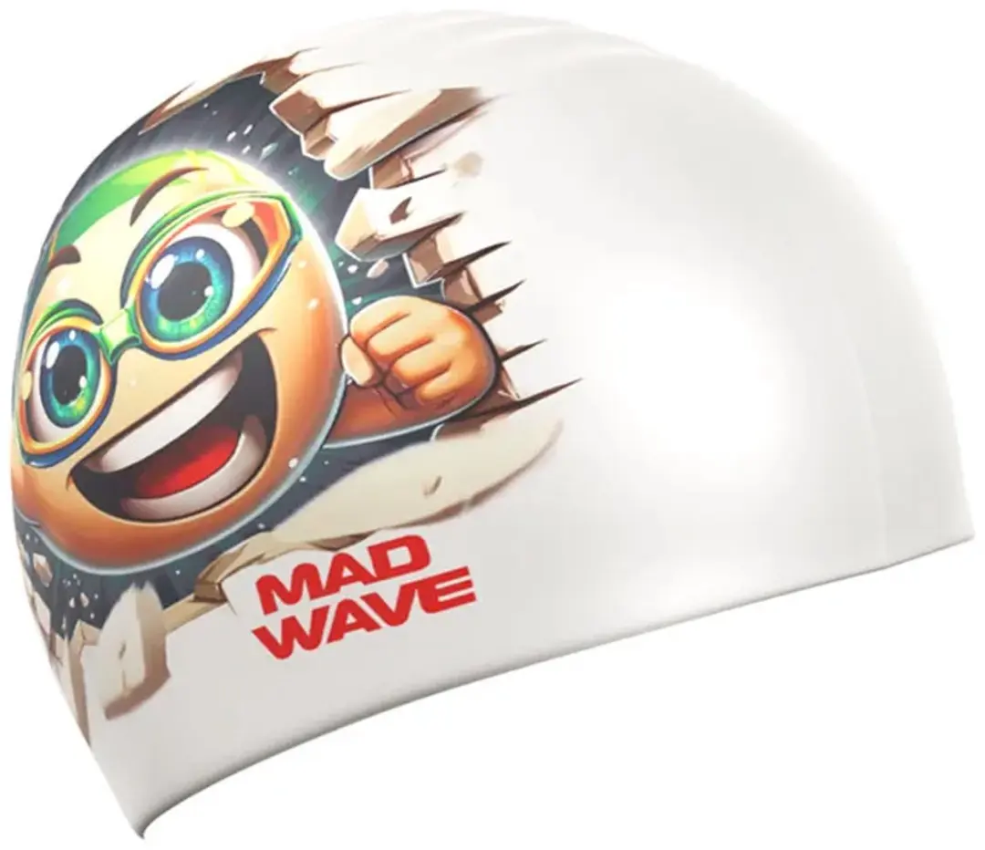 Mad Wave Smile Hq Zwembadmuts Wit