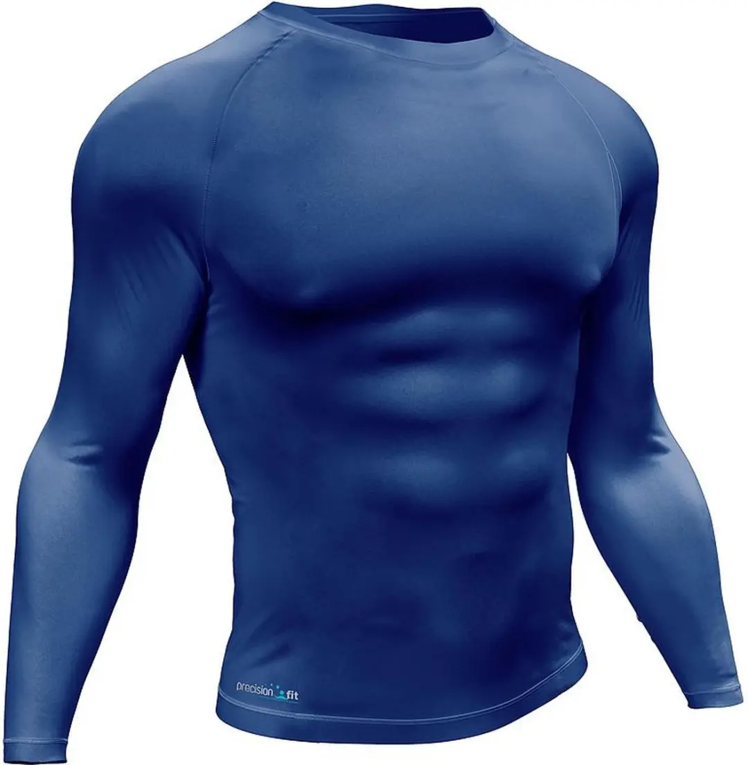 Precision Essential Baselayer Shirt met Lange Mouwen - Marineblauw - M - afbeelding 2 van 2