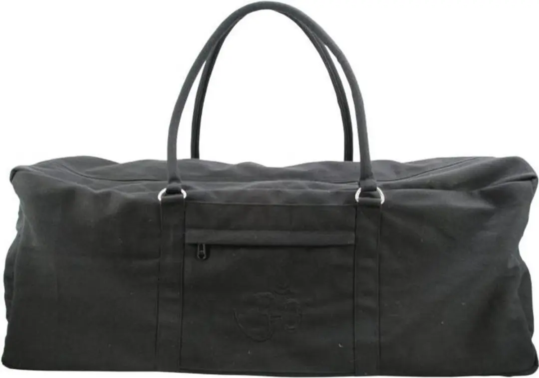 Kit bag 62x22x22 cm 100% katoen iyengar yoga zwart